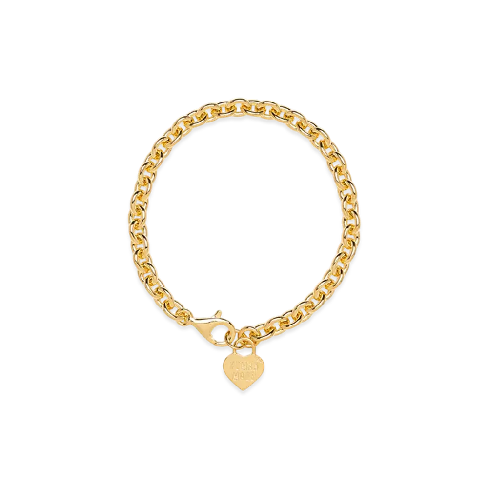 HUMAN MADE Heart Silver Bracelet "Gold"
