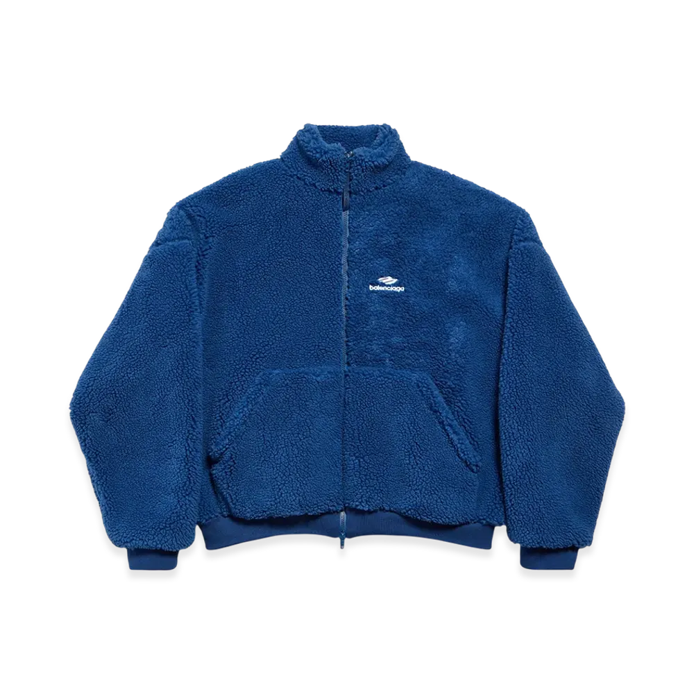 BALENCIAGA 3B Sports Icon Ski Zip-up Jacket "Marine Blue"