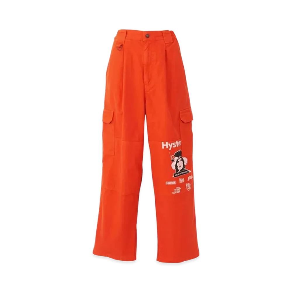 HYSTERIC GLAMOUR Sound Experience Cargo Pants "Orange"