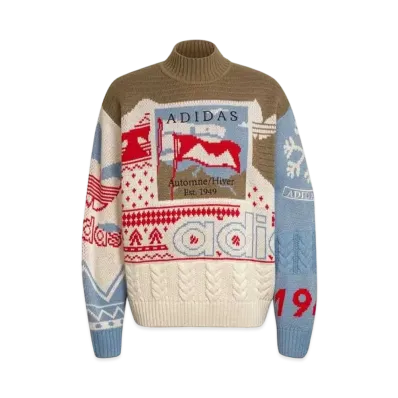 ADIDAS CHRISTMAS JUMPER SWEATER (GENDER NEUTRAL) "Wonder White/Multicolor"
