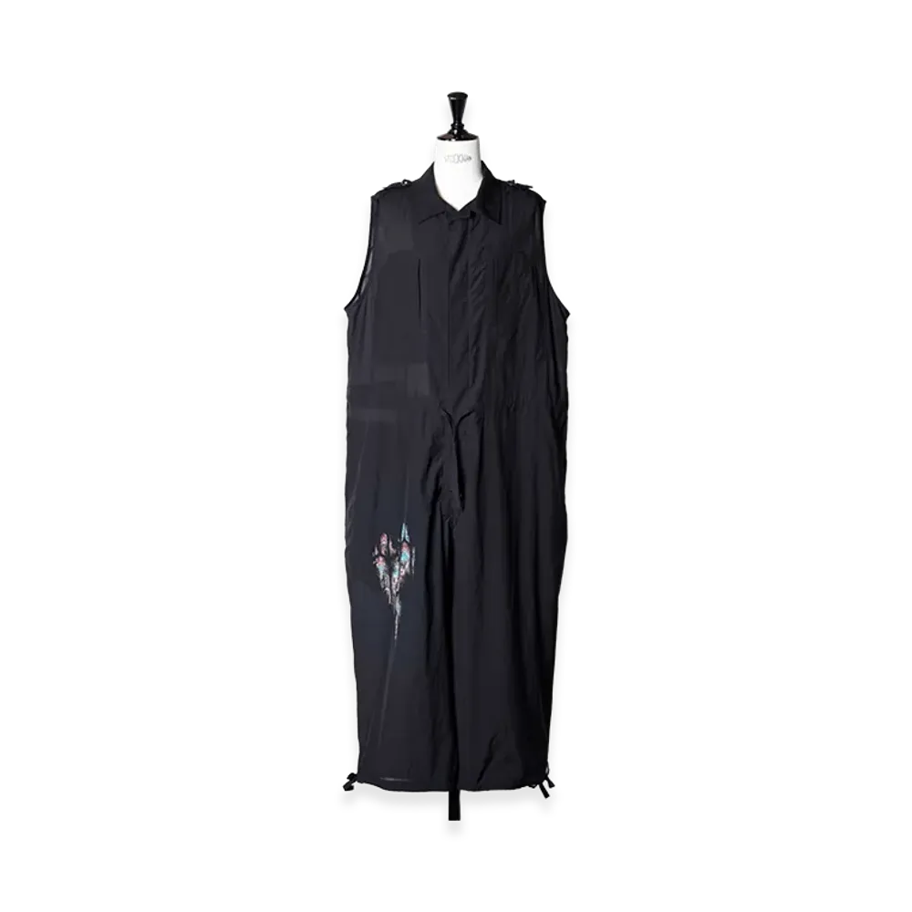 Yohji Yamamoto POUR HOMME CU/C "Kill Me Softly" Message Jump Suit "Black"
