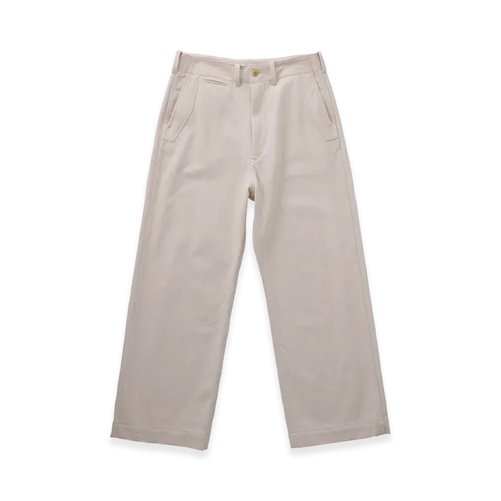 T.T Taiga Takahashi LOT.202 Engineer Trousers "Washed Ivory"