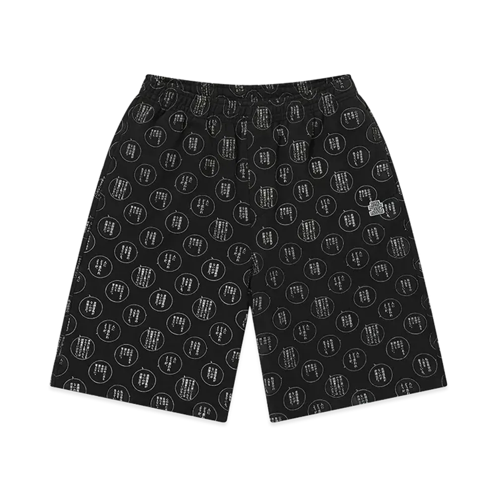 BlackEyePatch x Sins Of Kujo Manga Speech Sweat Shorts "Black"