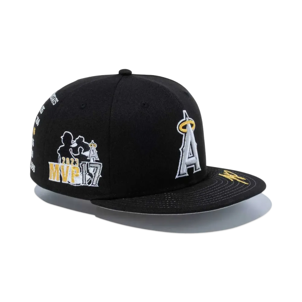 NEW ERA 59Fifty Shohei Ohtani American League MVP & Home Runs Leaders Los Angeles Angels "Black/Gold"