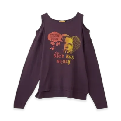 HYSTERIC GLAMOUR Nice And Sleazy Pullover "Purple"