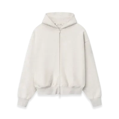 FEAR OF GOD ESSENTIALS Signature Classic Full Zip Hoodie "Oatmeal Heather"
