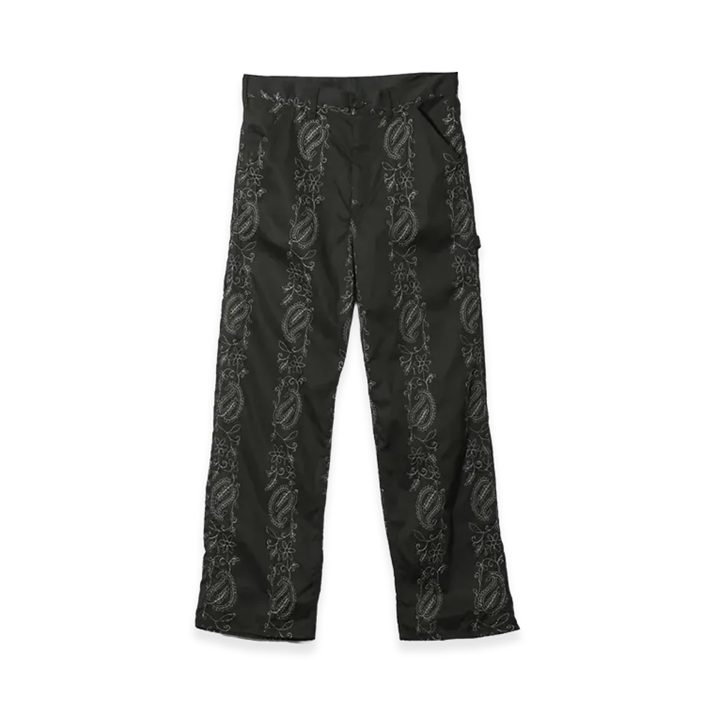 NEEDLES Painter Pant - Embroidered Twill "Black"
