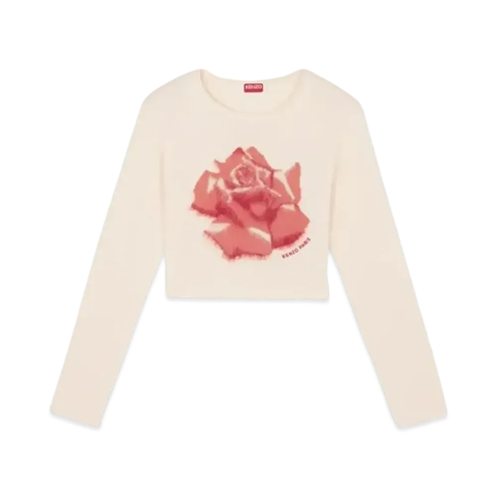 KENZO 'ROSE' Jumper "Off White"