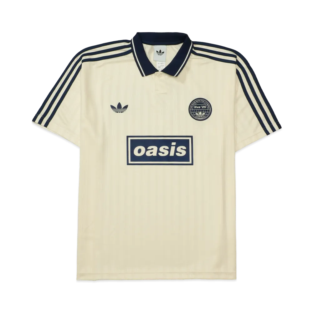adidas x Oasis Tour Jacquard Jersey "Cream White/Night Indigo"