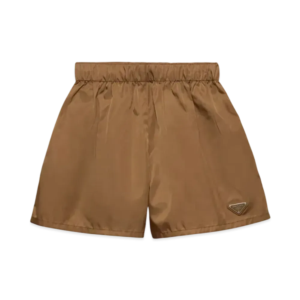 PRADA Women's Re-Nylon Shorts "Brown"