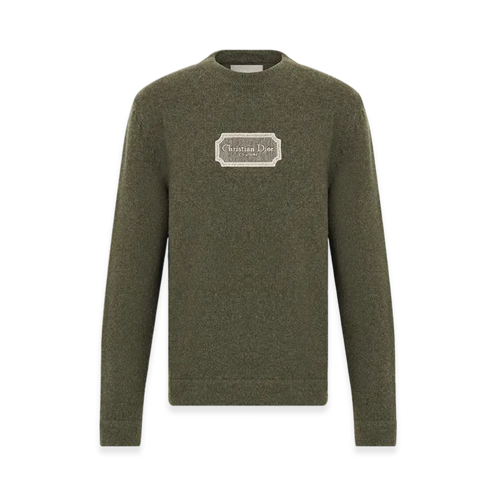 Dior Christian Dior Couture Sweater Cashmere Jersey "Green"