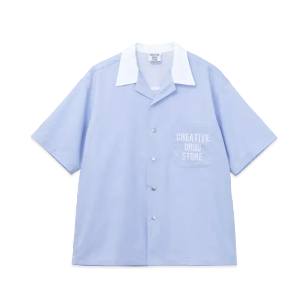 creative drug store CDS Open collar shirts "Blue"