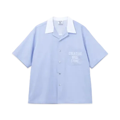 creative drug store CDS Open collar shirts "Blue"