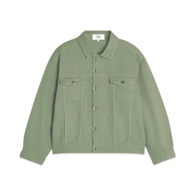 Maison Kitsune Trucker Jacket "Turf Green"