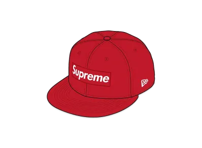 Supreme Rings Box Logo New Era "Red"