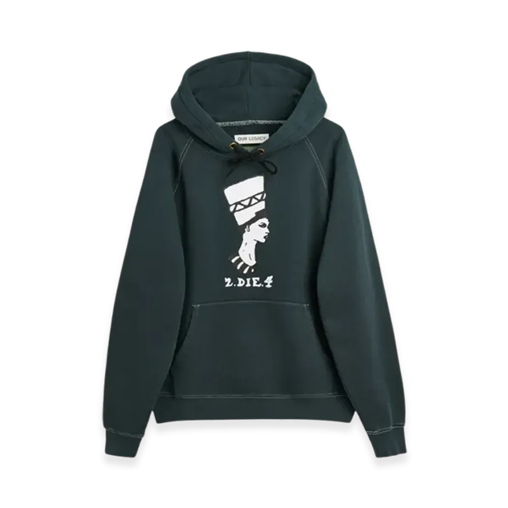 OUR LEGACY x Denim Tears x Tupac Workshop Hoodie 2.Die.4 Print "Black"