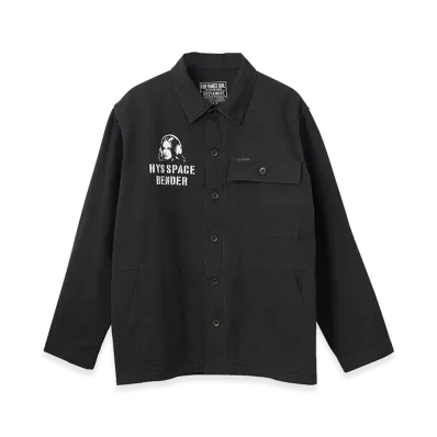 HYSTERIC GLAMOUR HYS Space Bender M-44 Hbt Shirt Jacket "Black"