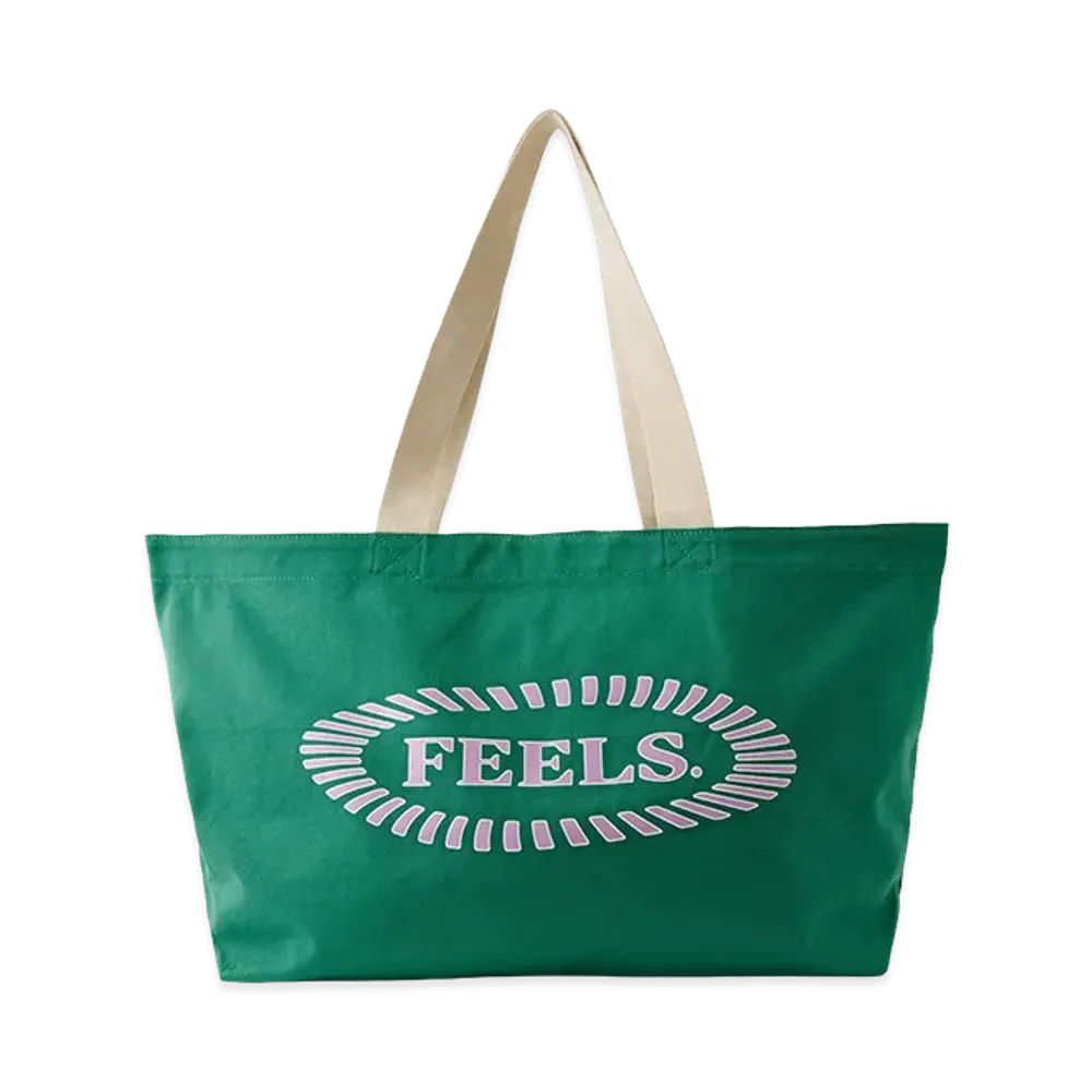 FEELS. Canvas Tote Bag "Green"