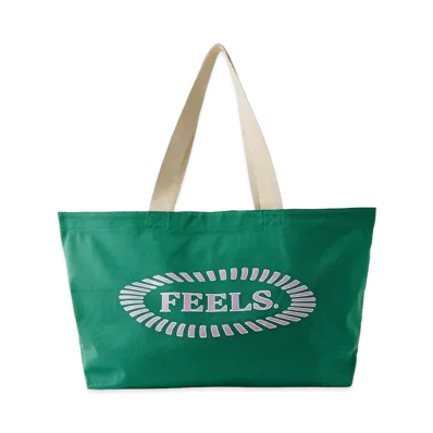 FEELS. Canvas Tote Bag "Green"