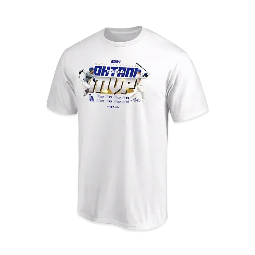 MLB Fanatics Dodgers Shohei Ohtani National League MVP 2024 Award Commemoration T-Shirt "White"