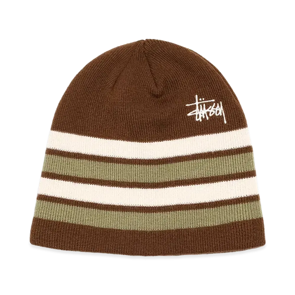 Stussy Basic Stripe Skullcap "Brown"
