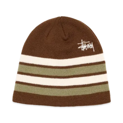 Stussy Basic Stripe Skullcap "Brown"