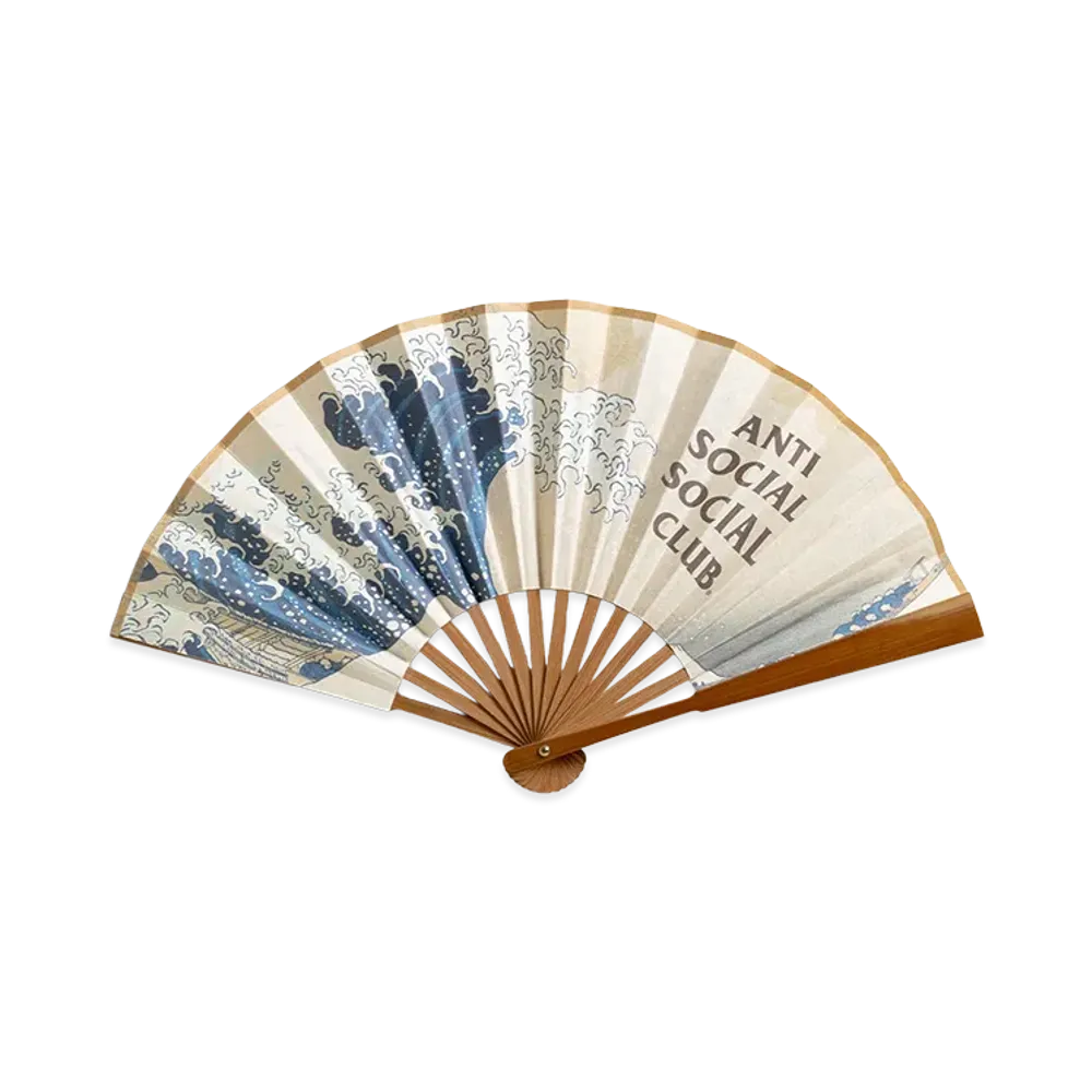 ANTI SOCIAL SOCIAL CLUB Tonkatsu: The Great Wave Folding Fan "Multi"