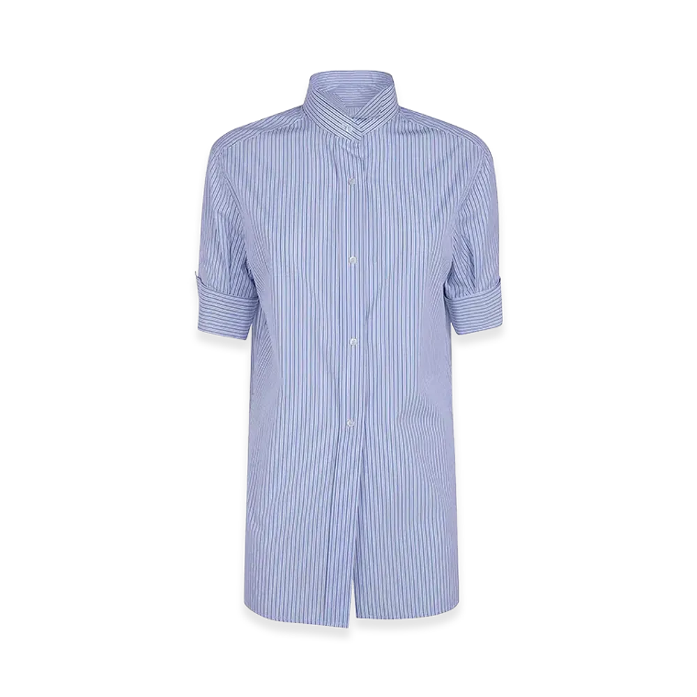 Maison Margiela Women's Snapped Button Short Sleeves Shirt "White"