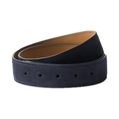 PRADA Suede Belt Strap "Navy"