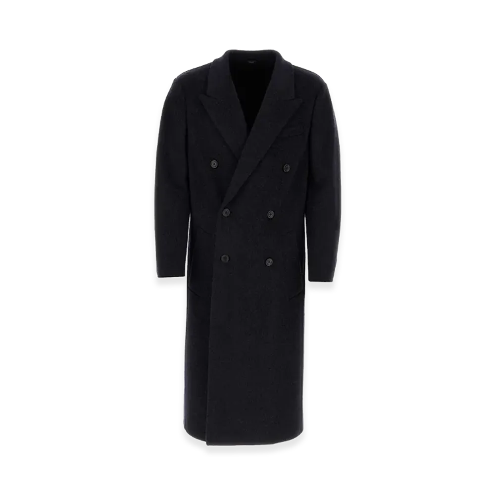 FENDI Wool Blend Coat "Navy Blue"