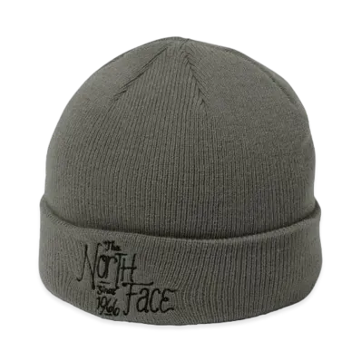 The North Face Embroidered Barred Beanie "New Taupe"