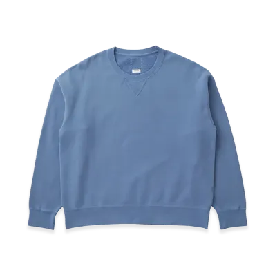 visvim Jumbo SB Sweat L/S DMGD "Blue"