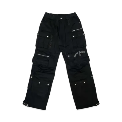 T.C.R BY TOUCHER NUOVA VISIONE BAGGY CARGO PANTS "BLACK"