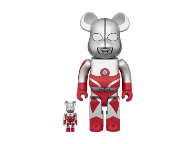 MEDICOM TOY "BEARBRICK" -Ultraman Ace- Ultraman'S Father 100% & 400%