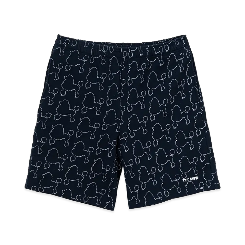 TTTMSW Dog Embroidery Half Pants "Navy"