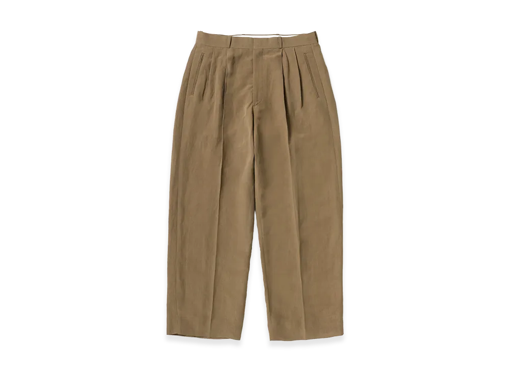 A.PRESSE Linen Rayon Wide Trousers "Beige"