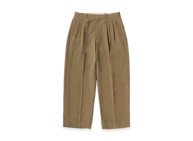 A.PRESSE Linen Rayon Wide Trousers "Beige"