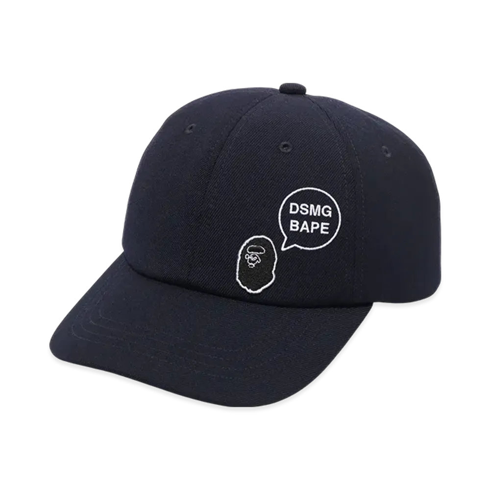 A BATHING APE x Dover Street Market Ginza Panel Cap "Navy"