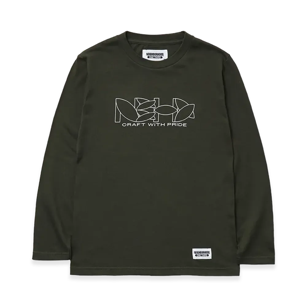 NEIGHBORHOOD Kids OT . Tee LS-1 "Olive Drab"
