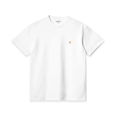 Carhartt WIP S/S Chase T Shirt "White/Gold"