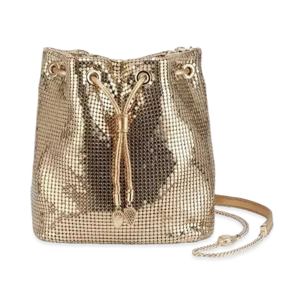 BVLGARI Serpenti Forever Bucket Bag "Light Gold"