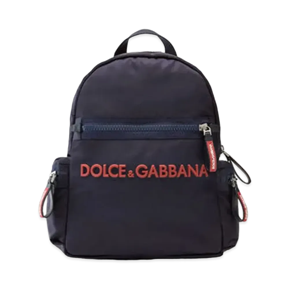 Dolce&Gabbana Shopping Bag Nylon Rabergo Logo "Blue"