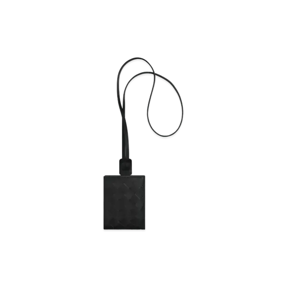 Bottega Veneta Intrecciato Calfskin Wallet On Strap "Black"