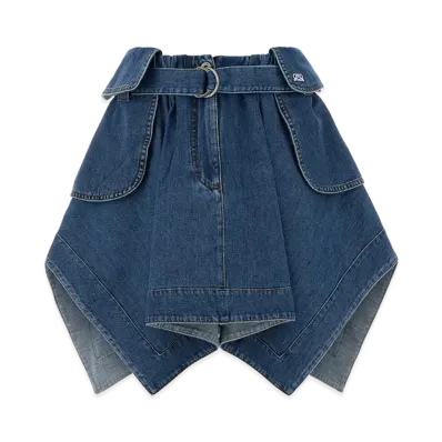 LOEWE Women's Denim Skirt "Light Blue"