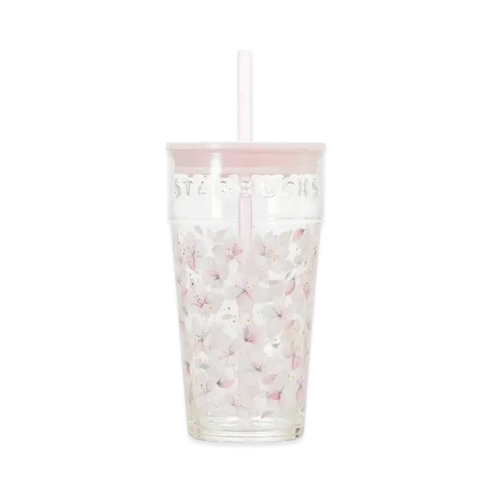 STARBUCKS SAKURA2025 Glass Tumbler 473ml "Pink"