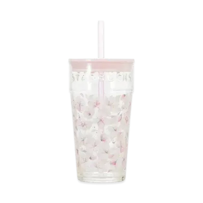 STARBUCKS SAKURA2025 Glass Tumbler 473ml "Pink"