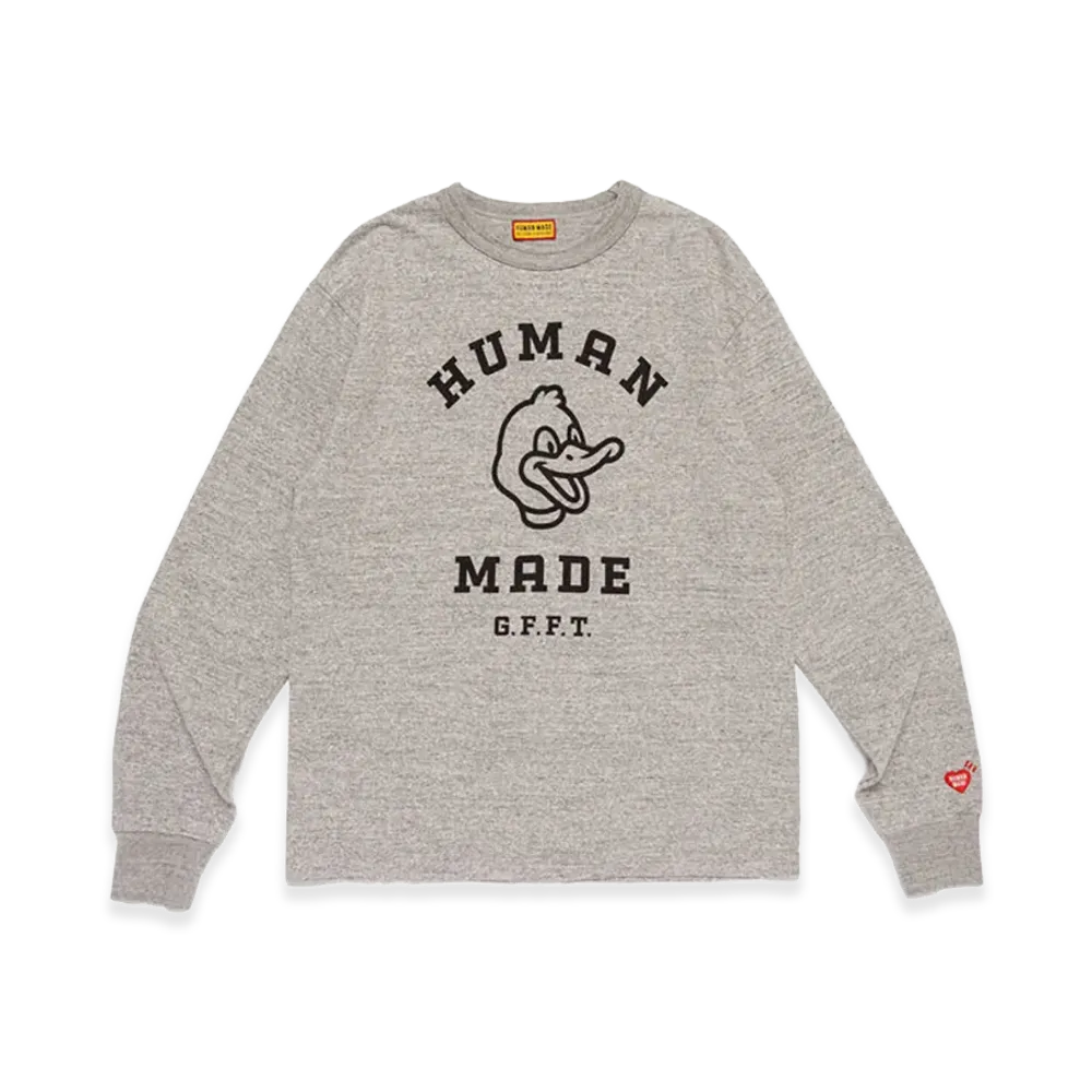 HUMAN MADE Graphic L/S T-Shirt "Gray"