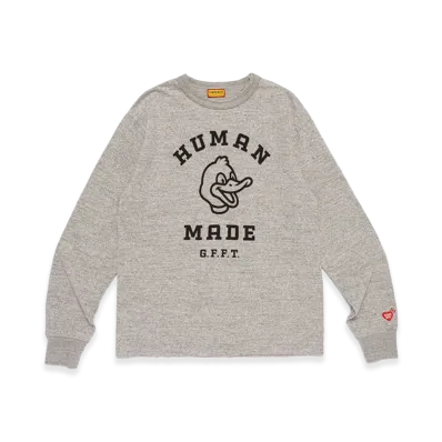 HUMAN MADE Graphic L/S T-Shirt "Gray"