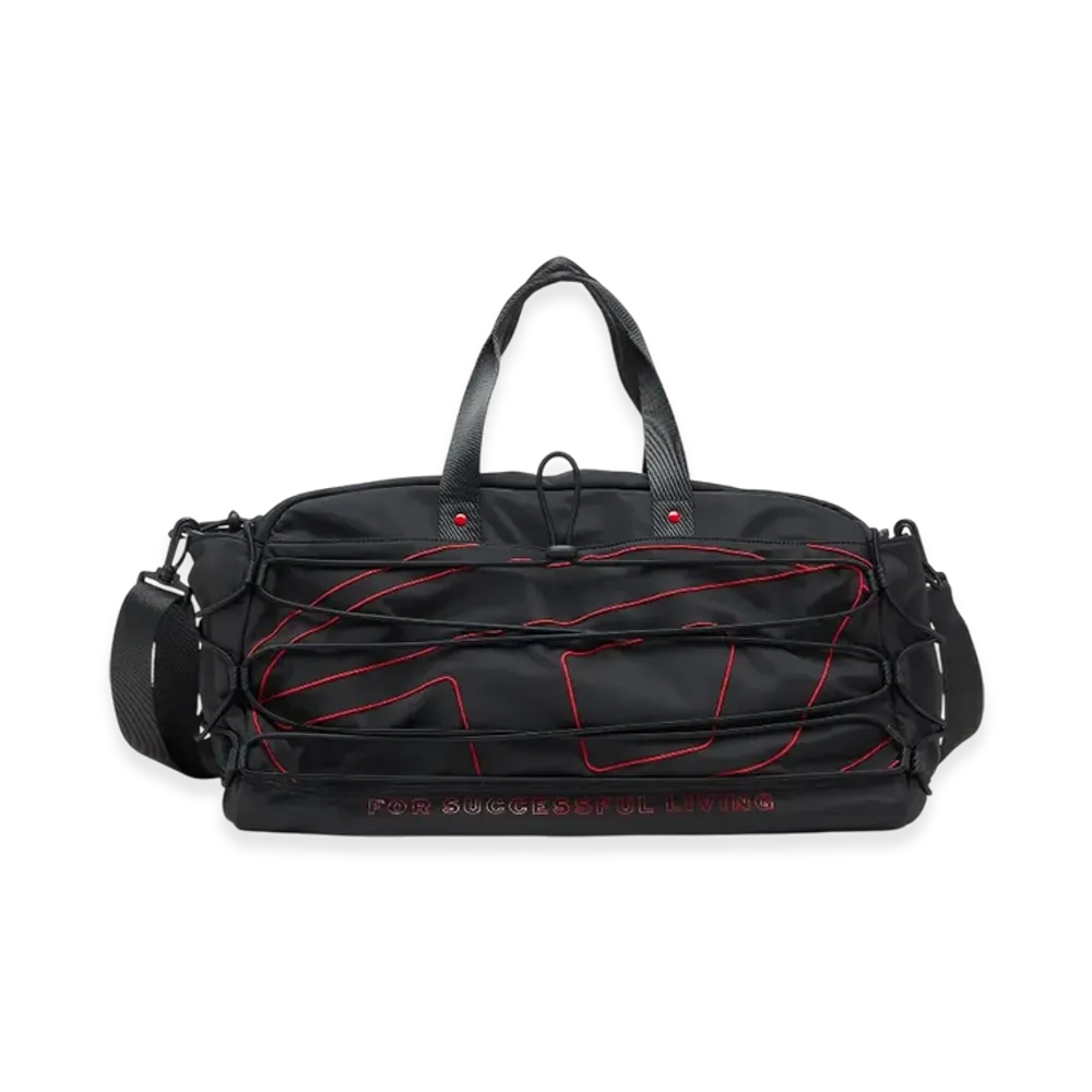 Diesel Tech-D Duffle x Tech-D-Nylon Duffle Bag With Oval D Embroidery "Black"