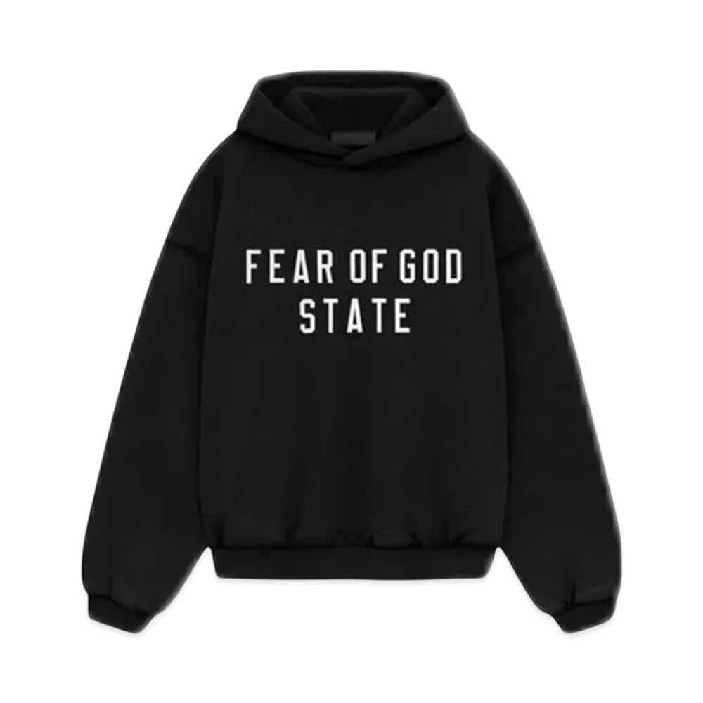 FEAR OF GOD Essentials Kid's Heavy Fleece Hoodie "Black"